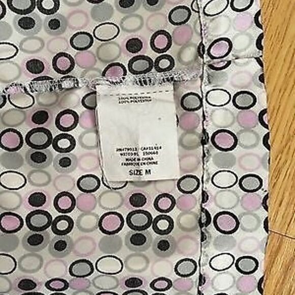 MOTHERHOOD MATERNITY SATIN grey-pink top Sz M - Picture 7 of 8